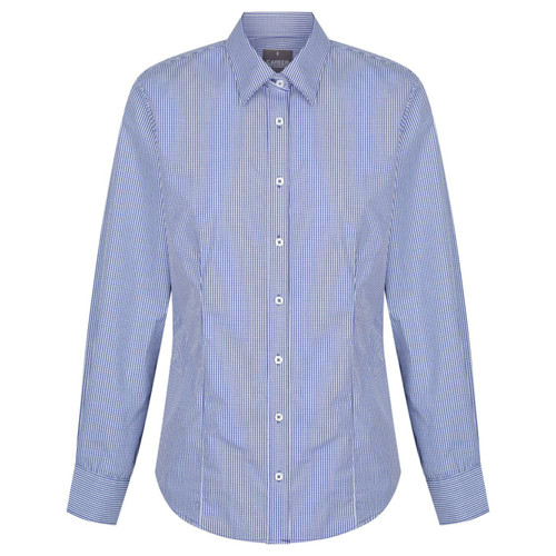 Gloweave Gingham Check Ladies Shirt, Long Sleeve Gloweave Gingham Check Ladies Shirt, Long Sleeve