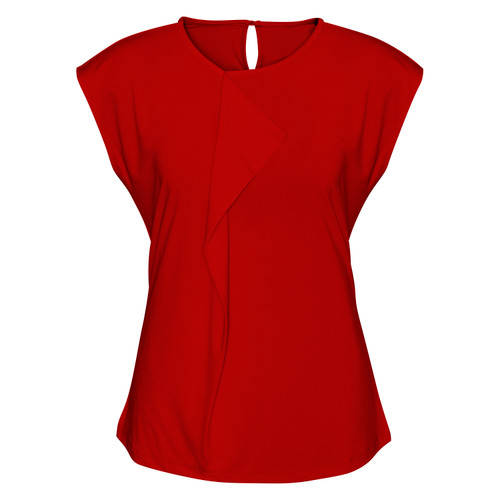Biz Collection Womens Mia Pleat Knit Top Biz Collection Womens Mia Pleat Knit Top