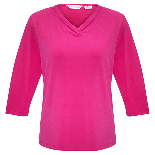 Biz Collection Womens Lana 3/4 Sleeve Top Biz Collection Womens Lana 3/4 Sleeve Top