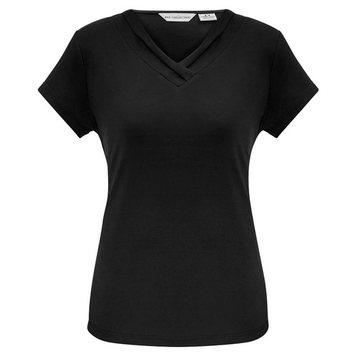 Biz Collection Womens Lana Short Sleeve Top Biz Collection Womens Lana Short Sleeve Top