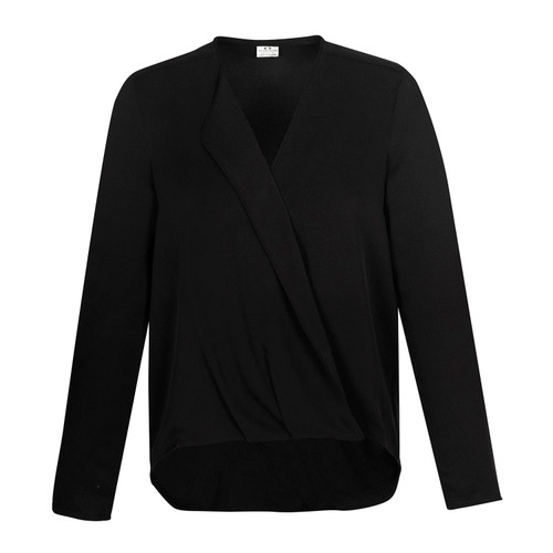 Biz Collection Womens Lily Hi-Lo Blouse Biz Collection Womens Lily Hi-Lo Blouse