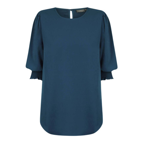 Gloweave Womens Lola 3/4 Sleeve Shirred Cuff Top Gloweave Womens Lola 3/4 Sleeve Shirred Cuff Top