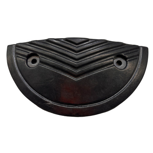 Rubber Speed Hump End Cap for 250mm Sections - Black Rubber Speed Hump End Cap for 250mm Sections - Black