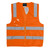 Industra Unisex Hi-Vis Safety Day & Night Use Zip Vest with ID Pocket