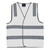 Industra Hi-Vis Coloured Vest with Reflective Tape  - White - Size 2XL White 2XL IN-1010-WH-2XL