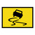 Slippery Road Symbol - Boxed Edge Sign - 900 x 600mm T3-3A
