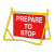 Prepare to Stop Swing Sign 900 x 600mm Prepare to Stop Swing Sign 900 x 600mm