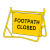 Footpath Closed Swing Sign 900 x 600mm 