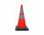 720mm Collapsible Cone With 2 Reflective Collars and Rubber Base 