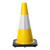 450mm Yellow Traffic Cone with Class 1 3M Reflective Tape 