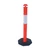 Orange T-Top Bollard With Class 1 3M Reflective Tape and 6 Kg Base 60308