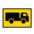 Trucks (Crossing or Entering) (Symbolic) Boxed Edge Sign - 1200 x 900mm