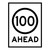 Speed Limit Ahead - Boxed Edge Sign - 900 x 1200mm - km/h 61673