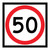 Speed Limit - Multi Message Sign - NSW - 600 x 600mm 