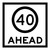 Speed Limit Ahead - Multi Message Sign - NSW - 600 x 600mm - km/h 61904