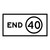 End Speed Limit - Multi Message Sign - NSW - 1200 x 600mm 