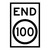 End Speed Limit - Multi Message Sign - SA - 600 x 900mm 