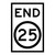 End Speed Limit - Multi Message Sign - SA - 600 x 900mm - km/h RM4-12D