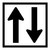 Two Lanes - Multi Message Sign - 600 x 600mm
