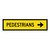 Pedestrians Right - Multi Message Sign - NSW - 1200 x 300mm 61966
