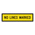 No Lines Marked - Multi Message Sign - SA - 1200 x 300mm