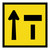 Right Lane of Two Lanes Closed - Multi Message Sign - SA - 600 x 600mm 