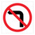 No Left Turn - Multi Message Sign - SA - 600 x 600mm 62408