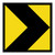 Chevron - Multi Message Sign - SA - 600 x 600mm 