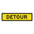 Detour - Multi Message Sign - SA - 1200 x 300mm 