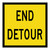 End Detour - Multi Message Sign - NSW - 600 x 600mm 