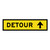 Detour Straight - Multi Message Sign - NSW - 1200 x 300mm 