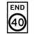 End Speed Limit - Multi Message Sign - NSW - 600 x 900mm - km/h 61919