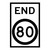 End Speed Limit - Multi Message Sign - NSW - 600 x 900mm 