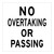 No Overtaking Or Passing - Multi Message Sign - WA - 600 x 600mm 62319