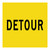 Detour - Multi Message Sign - WA - 600 x 600mm 62255