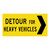 Right Detour For Heavy Vehicles - Multi Message Sign - WA - 1200 x 600mm 