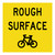 Rough Surface (Cyclist) - Multi Message Sign - WA - 600 x 600mm MMS-RC-13