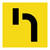 Lane Status - No Left Turn - Multi Message Sign - WA - 600 x 600mm 62292