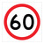Speed Limit - Multi Message Sign - WA - 600 x 600mm - km/h 62314