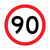 Speed Limit - Multi Message Sign - WA - 600 x 600mm - km/h 62314