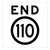 End Speed Limit - Multi Message Sign - WA - 600 x 600mm - km/h MMS-REG-2