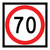 Speed Limit - Multi Message Sign - SA - 600 x 600mm 