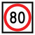 Speed Limit - Multi Message Sign - SA - 600 x 600mm - km/h RM4-1A