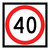 Speed Limit - Multi Message Sign - SA - 600 x 600mm - km/h RM4-1A