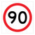 Speed Limit - Multi Message Sign - VIC - 600 x 600mm - km/h 62006