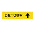 Detour Straight - Multi Message Sign - VIC - 1200 x 300mm 62060