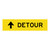 Detour Ahead - Multi Message Sign - WA - 1200 x 300mm 62266