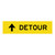 Detour Ahead - Multi Message Sign - WA - 1200 x 300mm 