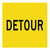 Detour - Multi Message Sign - VIC - 600 x 600mm 