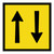 Two Way Traffic - Corflute - Multi Message Sign - QLD - 600 x 600mm 62127